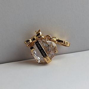 Gold Crystal Heart Charm